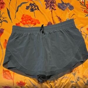 Halara Drawstring Contrast Flowy Mesh 2-in-1 Shorts, sz XL